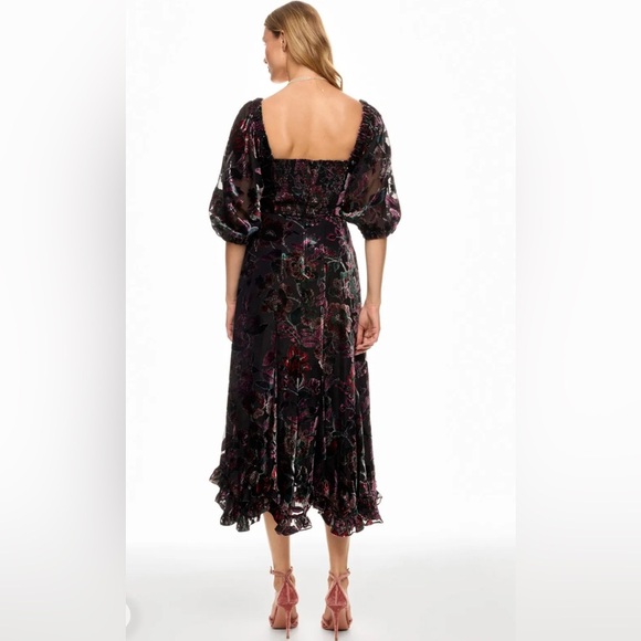 Hutch Cami Dress Floral Puff Sleeve Midi size Small. - Picture 16 of 16